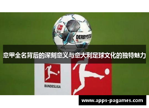 意甲全名背后的深刻意义与意大利足球文化的独特魅力